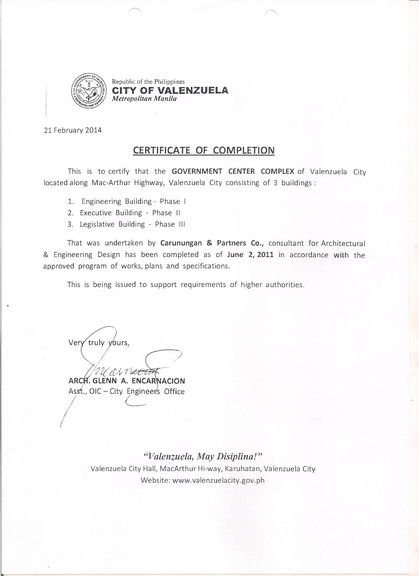Certificate 16