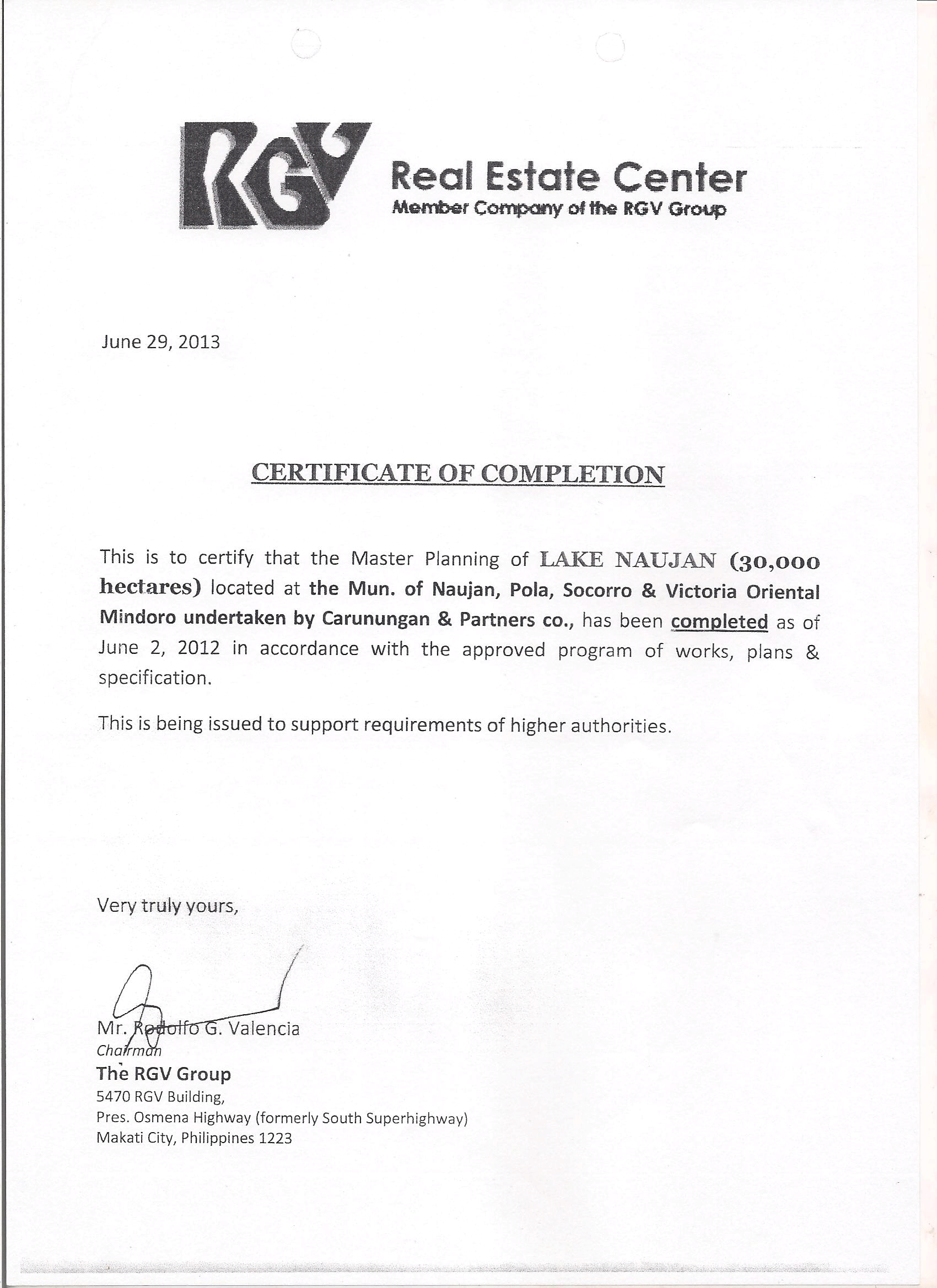 Certificate 9